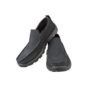Skechers Relaxed Fit Memory Foam Black Slip On Loafer Shoes Men 11.5